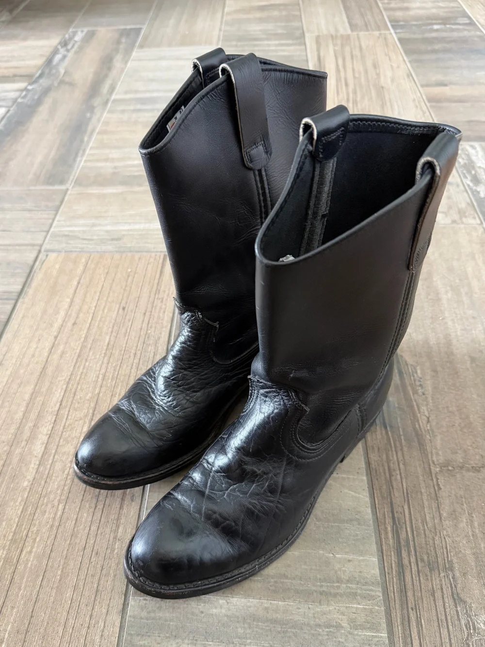 Red Wing 1158 Pecos Men's Bullhide Black Leather Size 8.5D